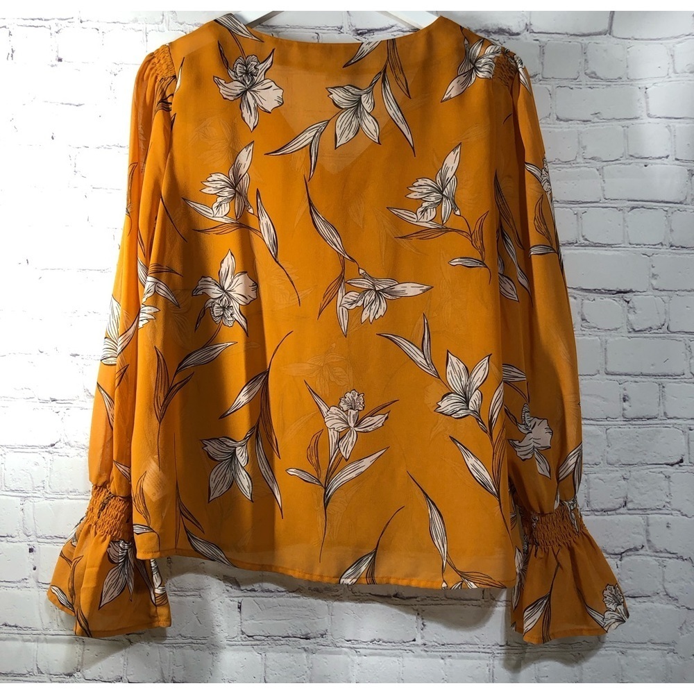 A New Day top blouse with bell sleeves